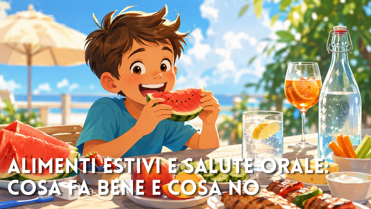 Alimenti estivi e salute orale: cosa fa bene e cosa no