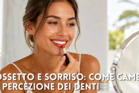 Rossetto, abbronzatura e sorriso: come il colore della pelle cambia la percezione dei denti