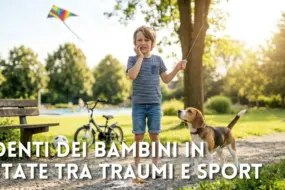 I denti dei bambini d’estate: sport, traumi e gelati