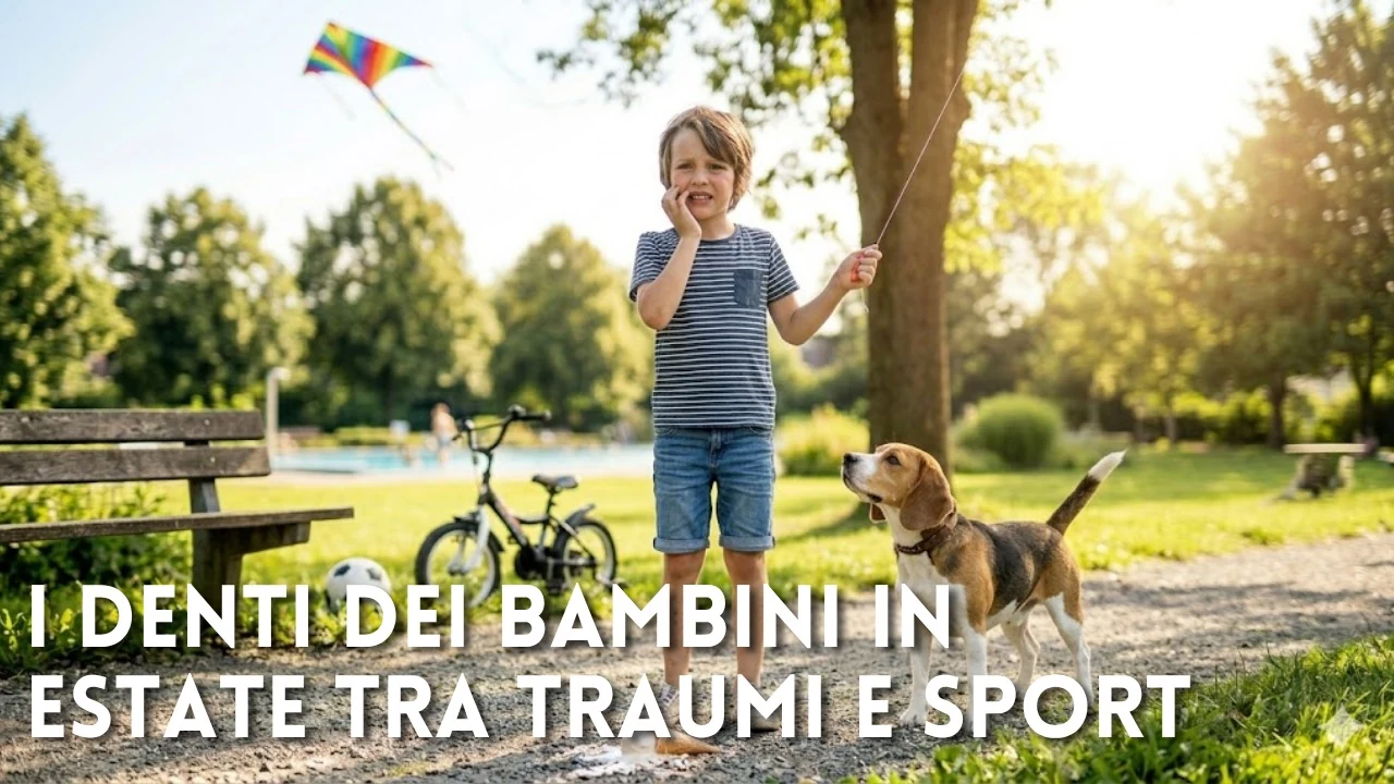 I denti dei bambini d’estate: sport, traumi e gelati