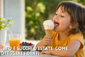 Gelato e succhi d’estate: come proteggere i denti dei bambini